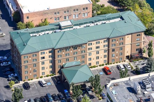 Aerial Photo of Hawthorne Suites Downtown Spokane