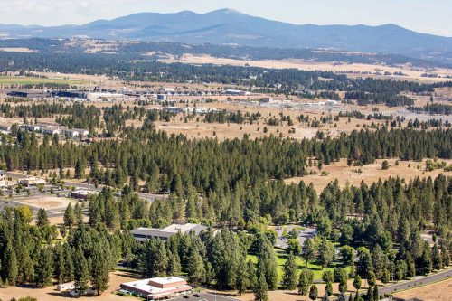 North Spokane Commercial Real Estate Aerial Drone Photographer