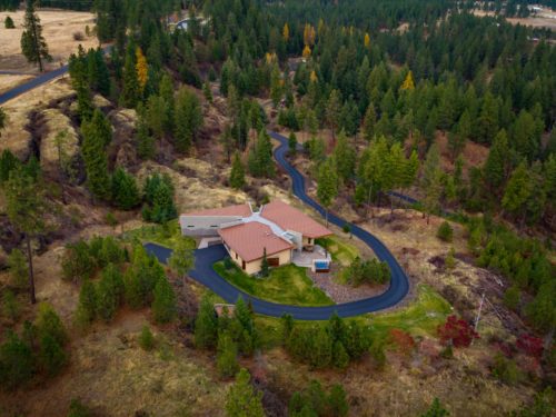 Spokane Drone Photography Canyon House Colbert WA