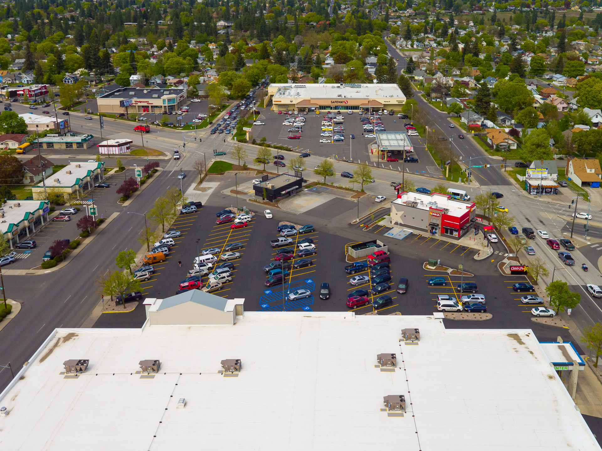 Commercial Drone Photography at Planet Fitness