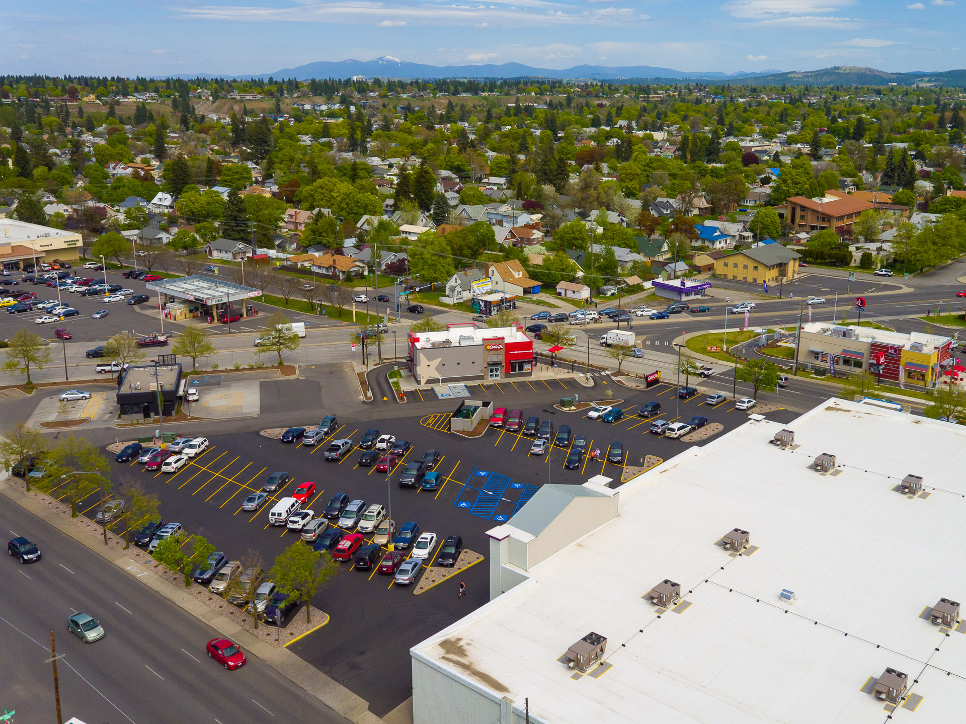 Commercial Drone Photography at Planet Fitness